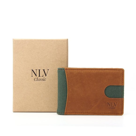 NLV Classic Men's Leather Wallet Billfold RFID - Picture 3 of 8